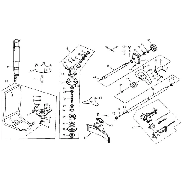KAWASAKI engine gasket set brushcutter TJ 53E 019621:Seals and Memb
