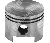 Pistone completo diametro 44 mm per motori KAWASAKI