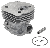 Cilindro completo per motoseghe HUSQVARNA diametro 44 mm