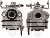 Carburatore a membrana per motori ROBIN - SUBARU 520-600-6000