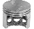 Pistone completo diametro 48 mm per motoseghe EMAK - OLEO MAC - DYNAMAC - EFCO