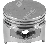 Pistone completo diametro 51 mm per motori ROBIN