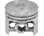 Pistone completo diametro 42 mm per motoseghe STIHL