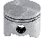 Pistone completo diametro 49 mm per motoseghe EMAK - OLEO MAC - DYNAMAC - EFCO