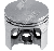 Pistone completo diametro 47 mm per motoseghe STIHL