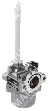Carburatore a vaschetta per motori BRIGGS & STRATTON 20A113 - 20A114 - 20A412 - 20A413 - 20A414 - 20A416 - 20B412 - 20B414 - 20B437 - 20C112 - 20C113 - 20C114 - 20C414 - 20D412 - 20D414 - 20E114 - 20E