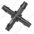 Raccordo a croce per tubo diametro 13 mm HOZELOCK