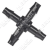 Raccordo a croce per tubo diametro 4 mm HOZELOCK