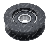 Puleggia tendicinghia - Anteriore per rasaerba SABO diametro esterno 53 mm