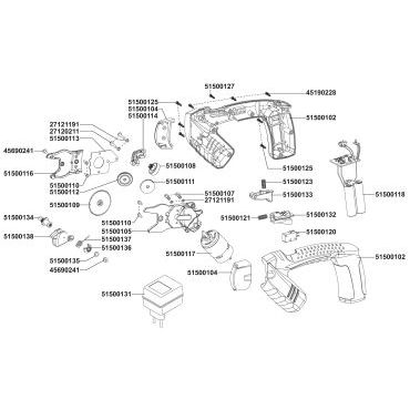 Esploso ricambi Pruner a batteria MOGATEC APS2010LI