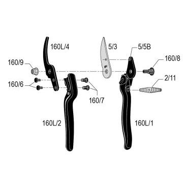 Esploso ricambi Forbice FELCO 171L