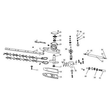 Esploso ricambi Applicazione tosasiepi per Multitool a scoppio ATTILA DG 26-H