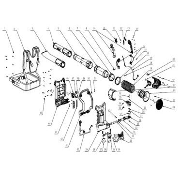Esploso ricambi Soffiatore a zaino a batteria EGO LB 6000E