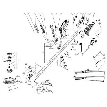 Esploso ricambi Decespugliatore a batteria EGO BC 3800E