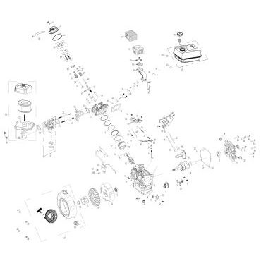 Esploso ricambi Motopompa a scoppio DUCAR DP 100