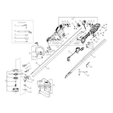 Esploso ricambi Decespugliatore a batteria EGO ST 1530E