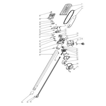 Esploso ricambi Applicazione potatore PSX 2500 EGO PPX 1000
