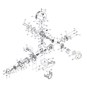 Esploso ricambi Multitool a scoppio a zaino ATTILA ADG 52-CZ