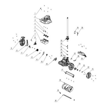 Esploso ricambi Applicazione spalaneve EGO SSA 1200