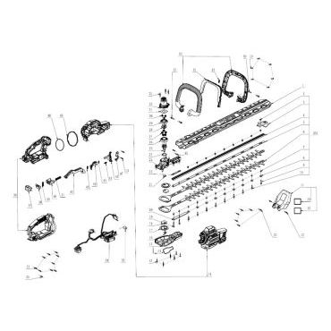 Esploso ricambi Tagliasiepi a batteria EGO HT 2600E