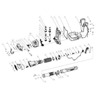 Esploso ricambi Soffiatore a zaino a batteria EGO LB 8000E