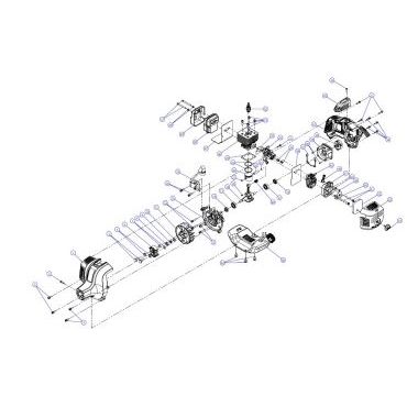 Esploso ricambi Decespugliatore a scoppio ATTILA AT 25-S