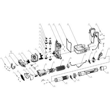 Esploso ricambi Soffiatore professionale a batteria EGO LBPX 8000