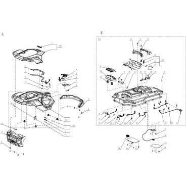 Esploso ricambi Robot rasaerba a batteria EGO RM 2000E