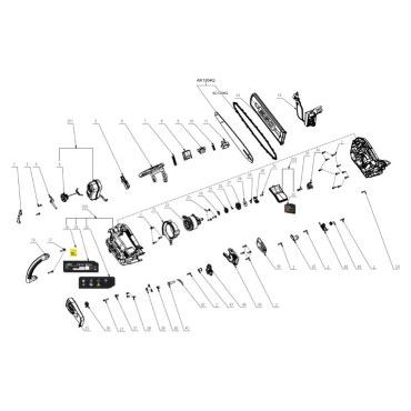 Esploso ricambi Motosega da potatura a batteria EGO CS 1200E