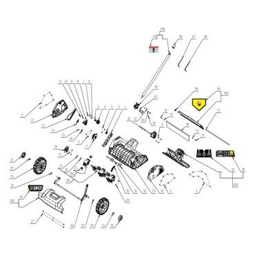 Esploso ricambi Applicazione arieggiatore DA 1400 multitool EGO PH 1420E, PHX 1600
