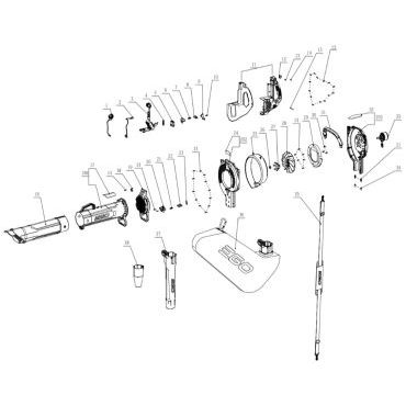 Esploso ricambi Soffiatore a batteria EGO LV 5000E