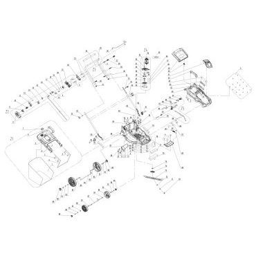Esploso ricambi Rasaerba elettrico ATTILA AT 406 EL