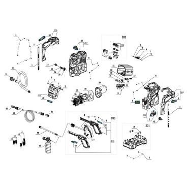 Esploso ricambi Idropulitrice a batteria EGO HPW 1800 E