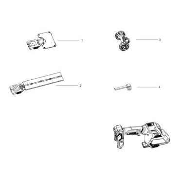 Esploso ricambi Forbice erba e siepi a batteria SKIL 0631 CA 20 V