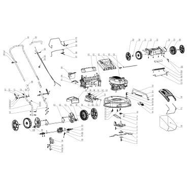 Esploso ricambi Rasaerba a scoppio HARRY HR 5500 SXQ