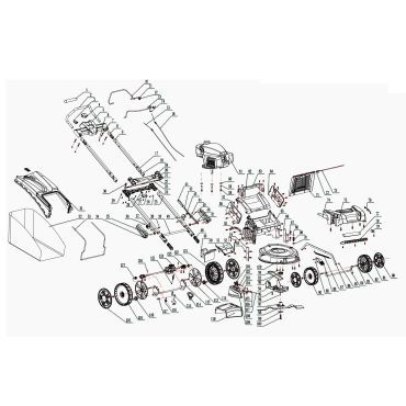 Esploso ricambi Rasaerba a scoppio HARRY HR 5500 SHQ-PRO