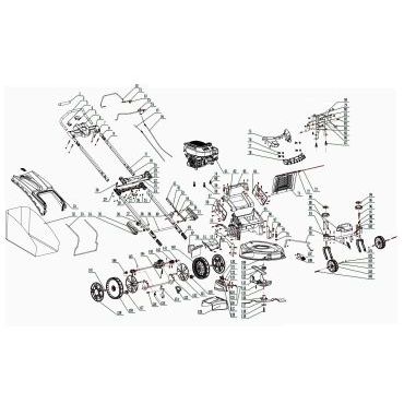 Esploso ricambi Rasaerba a scoppio HARRY Zero Turn HR 5500 SXQ-ZT