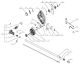 Esploso ricambi Applicazione tagliabordi verticale EGO EA 0800 per multitool