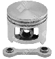Pistone completo di biella diametro 46.5 mm per decespugliatori IKRA - MOGATEC