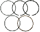 KIT SEGMENTI PISTONE G200F